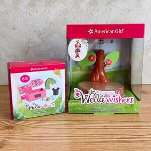 American Girl Doll Wellie Wishers The Stage Play Set & Doll Tree Stand